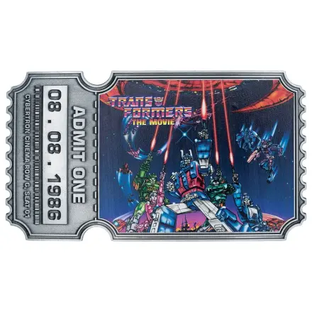 Transformers Replica The Movie 40th Anniversary Film Eintrittskarte Limitierte Edition 9 x 16 cm Produktfoto