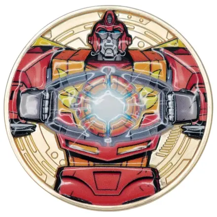 Transformers Sammelmünze The Movie 40. Jubiläum Limitierte Auflage 24k Vergoldet Produktfoto