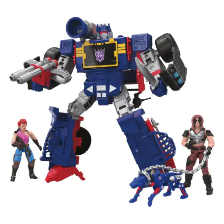 Transformers x G.I. Joe Actionfiguren Decepticon Soundwave Dreadnok Thunder Machine with Zarana & Zartan Produktfoto