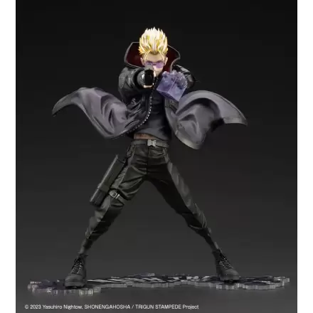 Trigun Stampede ARTFXJ Statue 1/8 Vash the Stampede The Gunman in Black Ver. 22 cm termékfotója