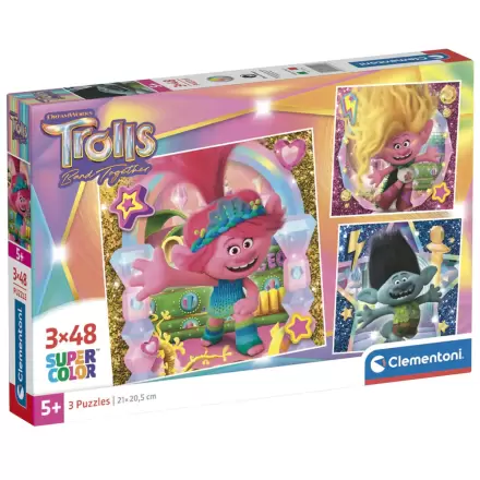 Trolls 3 Puzzle 3x48St termékfotója