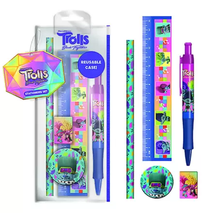 Trolls Schreibwaren Set Produktfoto