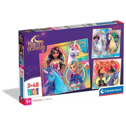 Unicorn Academy Riders 3x48-Teile Puzzle Produktfoto