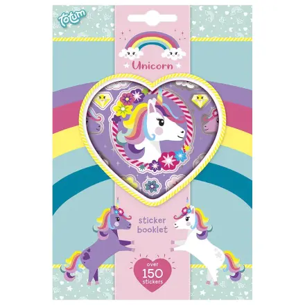 Unicorn Flower Aufkleber Set 4 Blätter Produktfoto