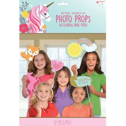 Unicorn Photo Booth Requisiten Set Produktfoto