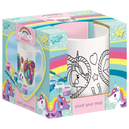 Unicorn Heart Bemalbare Porzellantasse 235 ml Produktfoto