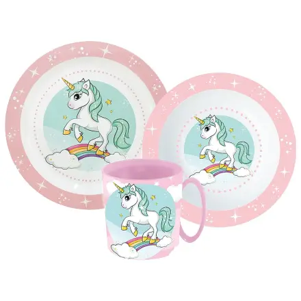 Unicorn Range Geschirr Set, Mikro-Plastik Set mit Tasse Produktfoto