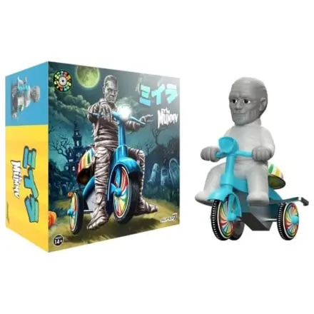 Universal Monsters Super Cycles Fahrzeug The Mummy (Hellgrau mit Blauem Trike) Produktfoto