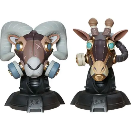 Unruly Designer Series Büsten Ram and Giraffe Guerilla Squadron Set by Freehand Profit 23 cm Produktfoto