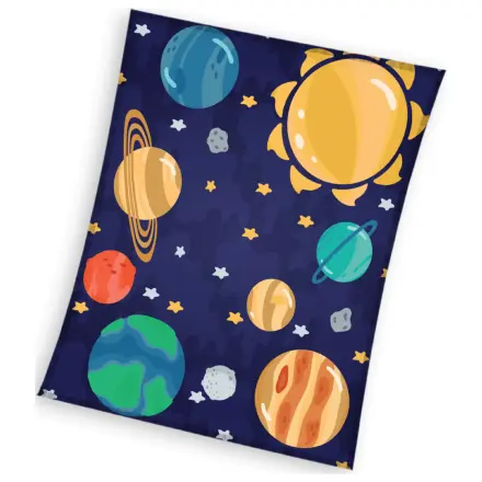 Space Cosmos Coral-Fleece-Decke Produktfoto