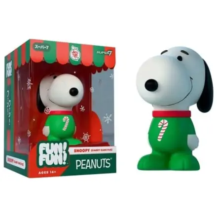 Vintage Peanuts Fun! Fun! Mini Figur Welle 03 Holiday Snoopy (Candy Cane PJs) Produktfoto