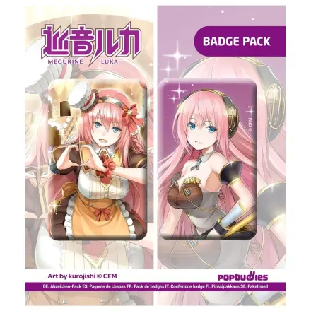 Vocaloid Anstecker 2er-Pack Megurine Luka (Art by kurojish) Produktfoto