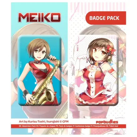 Vocaloid Button 2er-Pack Meiko (Art by Kurisu Toshi / kurojishi) Produktfoto