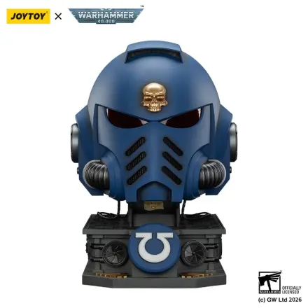 Warhammer 40,000 Captain MkX Helm & Display Ständer Ultramarines 44 cm Produktfoto