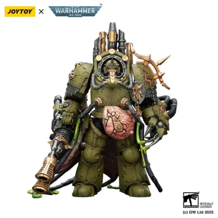 Warhammer 40,000 Actionfigur Death Guard Lord of Virulence with Power Fist and Twin Plague Spewer 14 cm Produktfoto