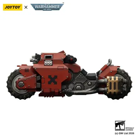 Warhammer 40,000 Raider-pattern Kampfmotorrad Blood Angels mit zwillingsgelenkten Bolter-Gewehren 22 cm Produktfoto