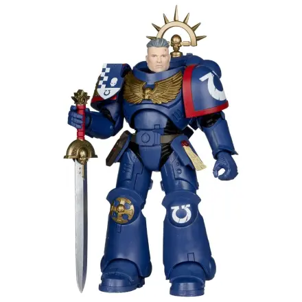Warhammer 40,000 Total War Action Figur 3rd Company Lieutenant (Ultramarines) 18 cm Produktfoto