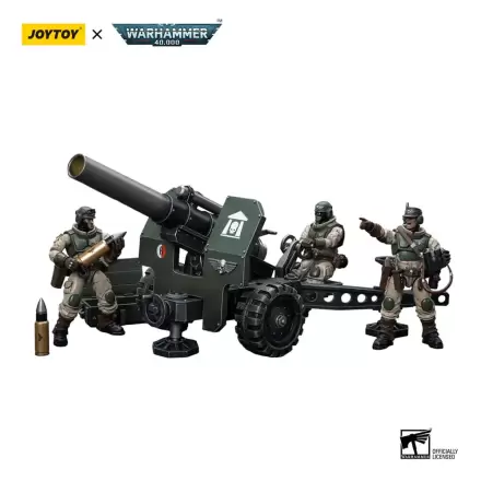 Warhammer 40k Actionfigur 1/18 Astra Militarum Ordnance Team with Bombast Field Gun 12 cm Produktfoto