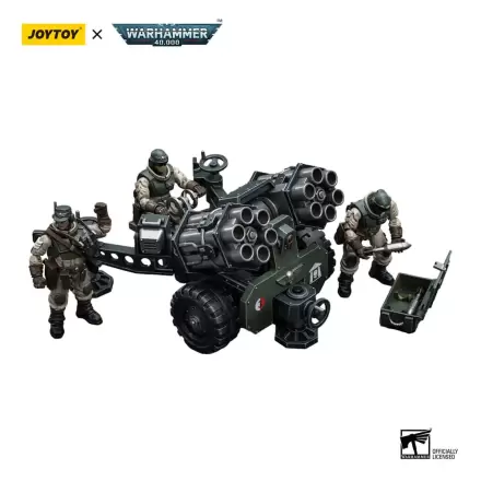 Warhammer 40k Actionfigur 1/18 Astra Militarum Ordnance Team with Malleus Rocket Launcher 12 cm Produktfoto