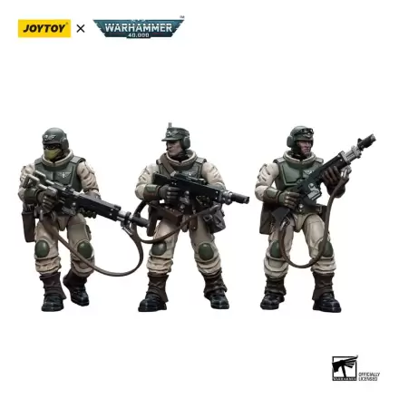 Warhammer 40k Actionfigur 1/18 Astra Militarum Ordnance Team with Malleus Rocket Launcher Ordnance Brigade 12 cm Produktfoto