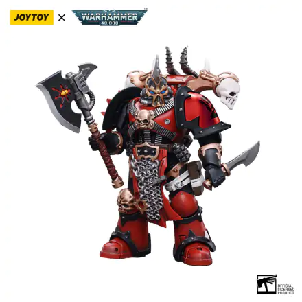 Warhammer 40k Actionfigur 1/18 Chaos Space Marines Red Corsairs Exalted Champion Gotor the Blade 12 cm Produktfoto