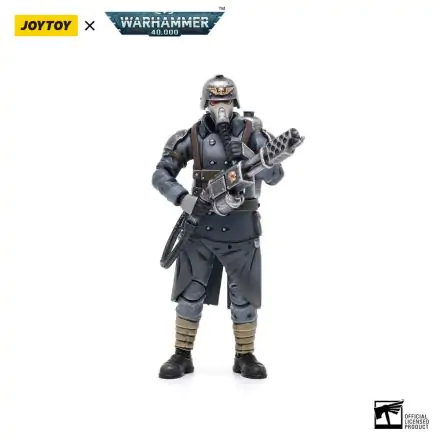 Warhammer 40k Action Figur 1/18 Death Korps of Krieg Veteran Squad Guardsman mit Flamer 10 cm Produktfoto