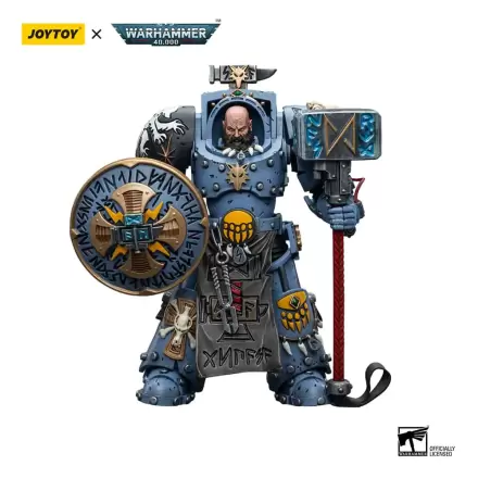 Warhammer 40k Actionfigur 1/18 Space Wolves Arjac Rockfist 12 cm Produktfoto