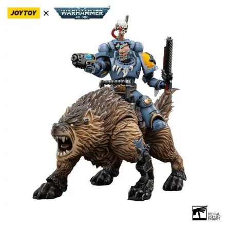 Warhammer 40k Actionfigur 1/18 Space Wolves Thunderwolf Cavalry Bjane Produktfoto