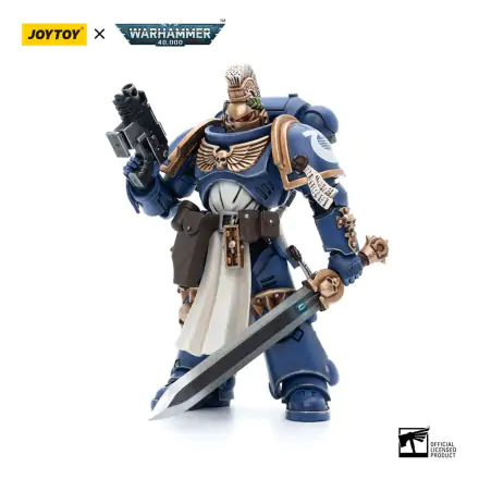Warhammer 40k Actionfigur 1/18 Ultramarines Primaris Company Champion Brother Parnaeus 12 cm Produktfoto