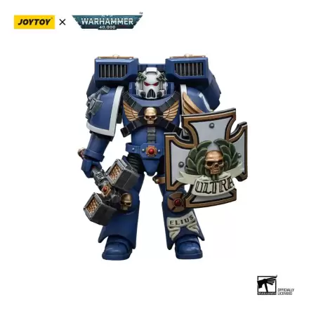 Warhammer 40k Actionfigur 1/18 Ultramarines Vanguard Veteran with Thunder Hammer and Storm Shield 12 cm Produktfoto