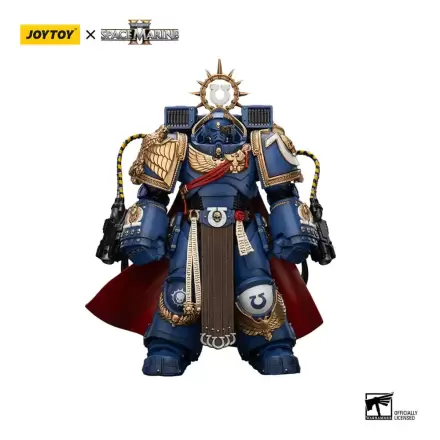 Warhammer 40k Action Figur Ultramarines Marneus Calgar Chapter Master mit MKX Gravis Armour und Gauntlets of Ultramar 20 cm Produktfoto