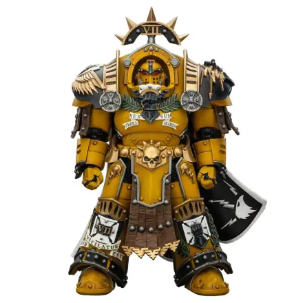 Warhammer Imperial Fists Actionfigur Legion Praetor in Tartaros Terminator Armour mit Power Sword und Vigil Storm Shield 14 cm Produktfoto
