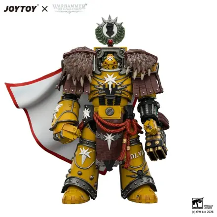 Warhammer Actionfigur Imperial Fists Lord Castellan Evander Garrius, The Tyrant of Cthonia 14 cm Produktfoto