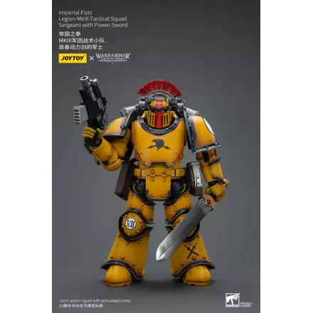 Warhammer The Horus Heresy Actionfigur 1/18 Imperial Fists Legion MkIII Tactical Squad Sergeant with Power Sword 12 cm termékfotója