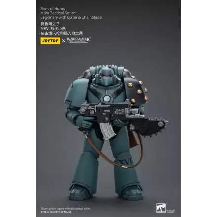 Warhammer The Horus Heresy Actionfigur 1/18 Sons of Horus MKVI Tactical Squad Legionary with Bolter & Chainblade 12 cm Produktfoto