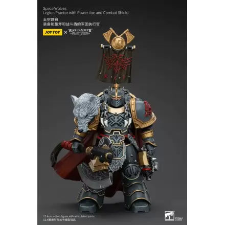 Warhammer The Horus Heresy Actionfigur 1/18 Space Wolves Legion Praetor with Power Axe and Combat Shield 12 cm termékfotója