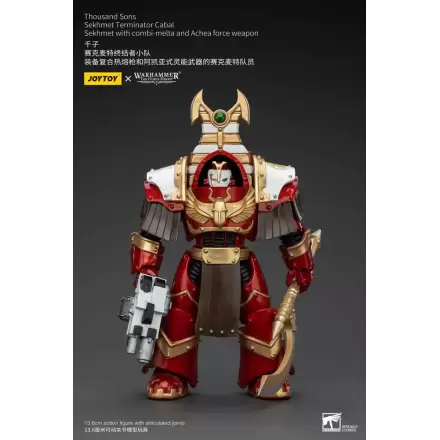 Warhammer The Horus Heresy Actionfigur 1/18 Thousand Sons Sekhmet Terminator Cabal Sekhmet with Combi-Melta and Achea Force Weapon 14 cm termékfotója