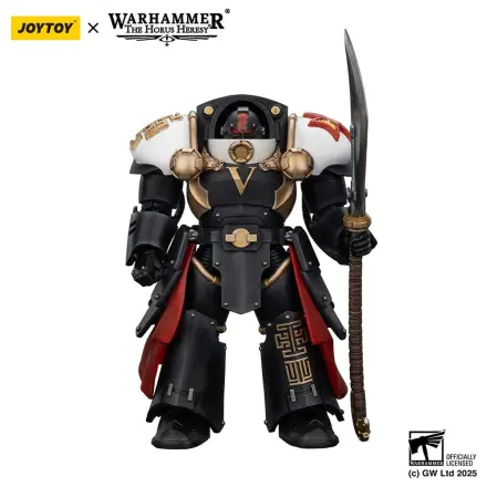 Warhammer The Horus Heresy Actionfigur White Scars Ebon Keshig Terminator 1 with Power Glaive 13 cm Produktfoto