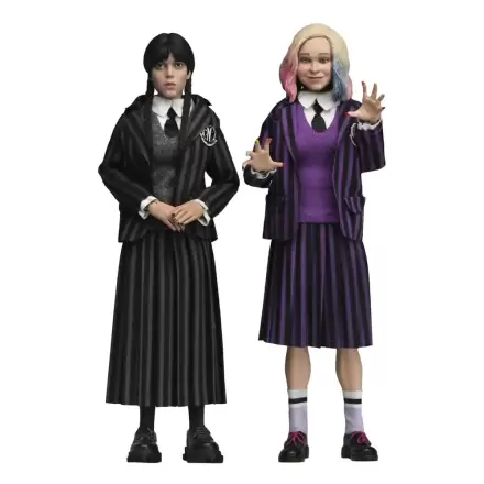 Wednesday Actionfiguren 2er-Pack Wednesday Addams (Nevermore Uniform) und Enid 20 cm Produktfoto