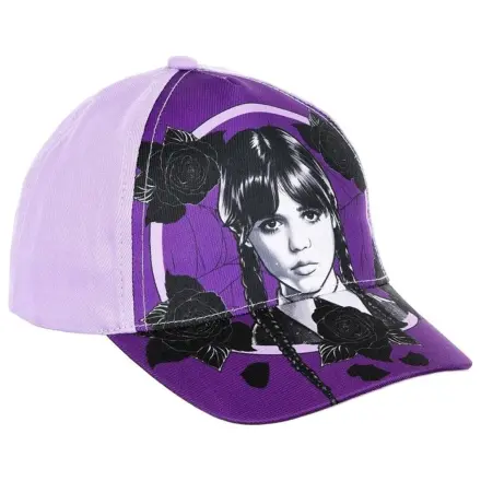 Wednesday Dark Vibes Lila Kinder-Baseballkappe 54 cm Produktfoto