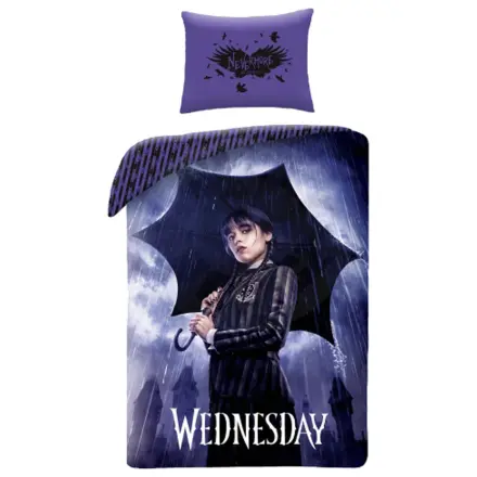 Wednesday Rainy Day Mikrofaser Bettbezug Produktfoto