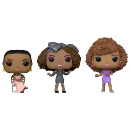 Whitney Houston Funko POP! Icons Vinyl Figuren 3er-Pack Exklusive Edition 9 cm Produktfoto