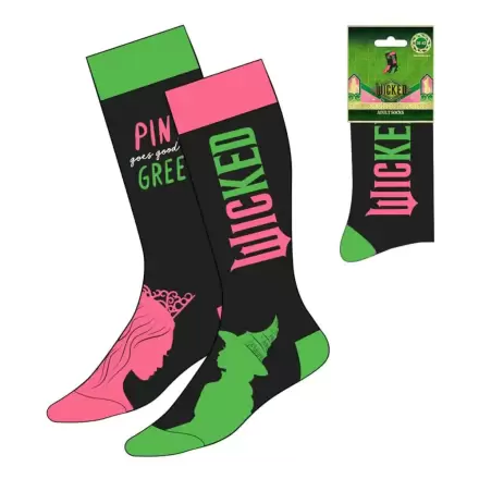 Freche Socken Pink passt gut zu Grün 36-43 Produktfoto