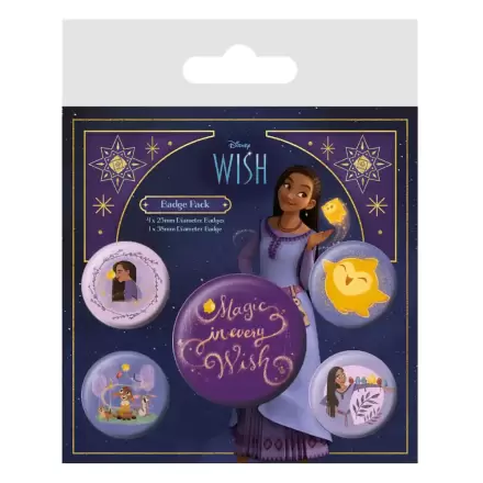 Wish Ansteck-Buttons 5er-Pack Magic In Every Wish termékfotója