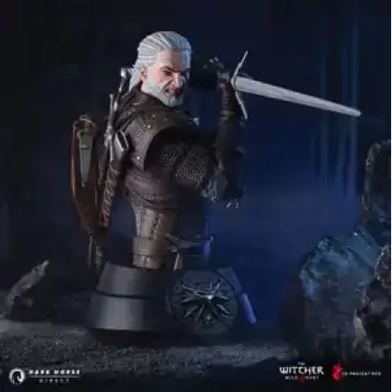 Witcher 3 Wild Hunt Büste Geralt 15 cm Produktfoto