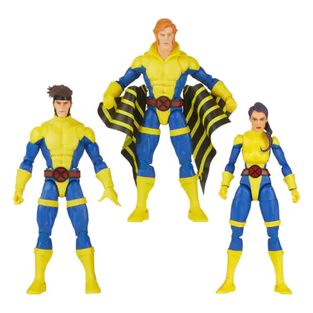 X-Men 60th Anniversary Marvel Legends Action Figur 3-Pack Gambit, Marvel's Banshee, Psylocke 15 cm Produktfoto