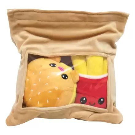 Yummis Together Plüschfiguren 2er-Pack Burger & Fries in Take Away Bag 21 cm Produktfoto