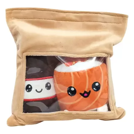 Yummis Together Plüsch Figuren 2er-Pack Uramaki & Soya in Take Away Tasche 21 cm Produktfoto