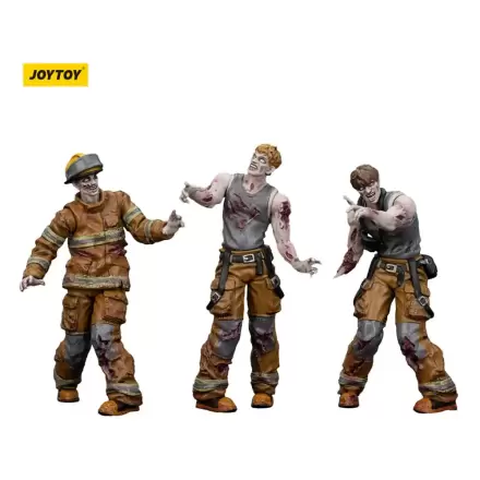 Zombie Dark Source Actionfiguren 3er-Pack Feuerwehrmänner 8 cm Produktfoto